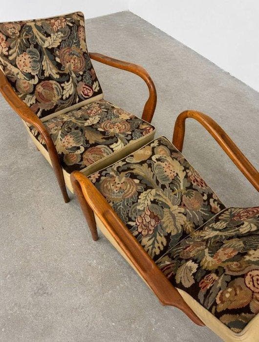 Fauteuil (2) - Hout, Textiel, Antiquités & Art, Art | Objets design
