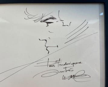 William Vance - 1 Originele tekening met handtekening -, Boeken, Nieuw