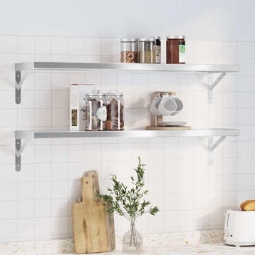 RVS Wandplanken 100x23,5cm - Ideaal voor de klusser - 29%..., Verzenden, Zo goed als nieuw