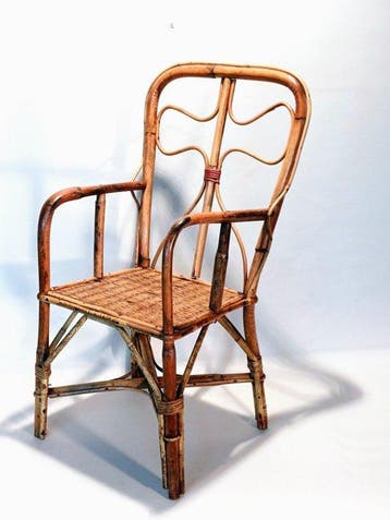 Bamboe kinderstoeltje in Jugendstil 1890/1900 - Stoel -