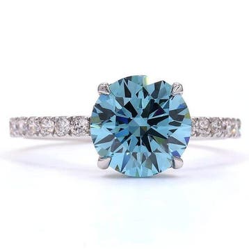 Zonder minimumprijs - Ring - 14 karaat Witgoud - 2.55ct. tw., Nieuw