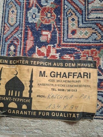 Kaschmir - Tapijt - 134 cm - 94 cm, Nieuw