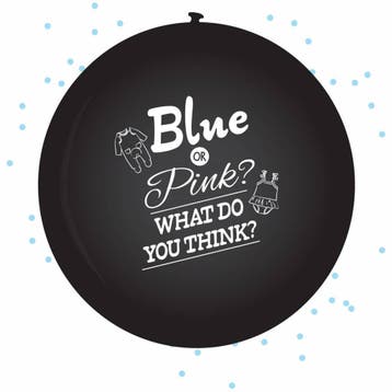 Gender Reveal Ballon Jongen 60cm, Verzenden