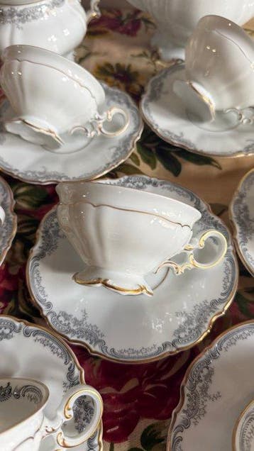 Hutschenreuther, Bavaria - Koffieservies (24) - Sylvia,
