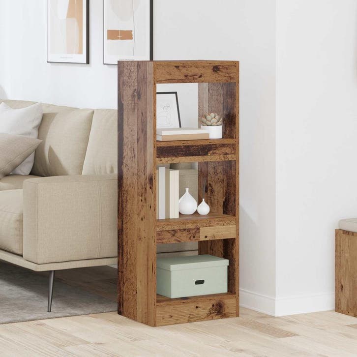 vidaXL Boekenkast Oud hout 40 x 30 x 103 cm Bewerkt hout, Huis en Inrichting, Kasten | Boekenkasten, Nieuw, Verzenden