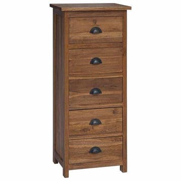 Teakhouten ladekast | 35% korting | Retour deal, Huis en Inrichting, Minder dan 50 cm, Verzenden, 100 tot 150 cm, Zo goed als nieuw