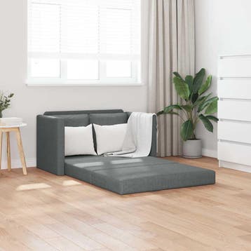 vidaXL Slaapbank vloermodel 2-in-1 112x174x55 cm stof, Verzenden