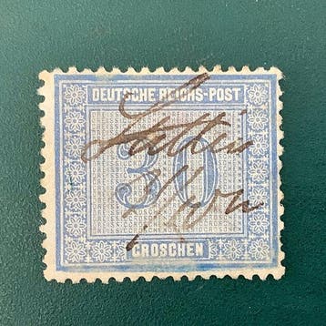 Empire allemand 1872 - 30 Grosxhen service interne - Michel, Gestempeld