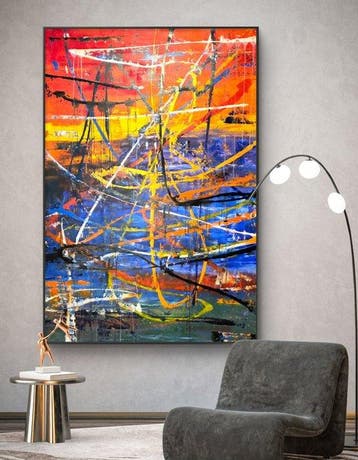 Micha Lenartowicz - Abstract Composition - XXL, Antiquités & Art