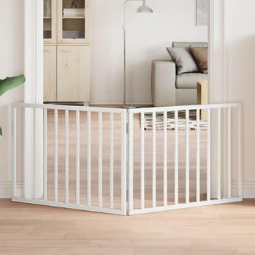 vidaXL Hondenhek opvouwbaar 2 panelen wit 160 cm, Dieren en Toebehoren, Verzenden, Nieuw