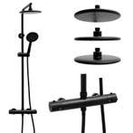 Thermostaat Douche Zwart | 20cm Regendouche | A-kwaliteit..., Ophalen of Verzenden, Nieuw, Chroom, Douche