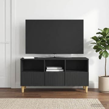 vidaXL TV Kast 102 x 34,5 x 50 cm Zwart Bewerkt hout, Verzenden, Nieuw