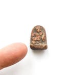 Oud-Indochinese Clay XS Happy Po Taj Boeddha-kraal-talisman