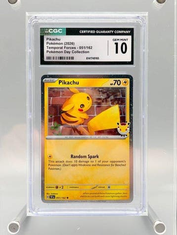 Pokémon Graded card - Pikachu (Cosmos Holo) - 2026 Pokémon