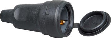 Kopp Full Rubber Contrast Plug With Lid Black - 181016003, Verzenden