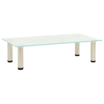 vidaXL Tv-meubel 60x35x17 cm gehard glas mat, Verzenden, Nieuw