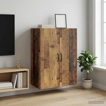vidaXL Wandkast 66 x 34,5 x 90 cm Bewerkt hout Oud hout, Verzenden, Nieuw