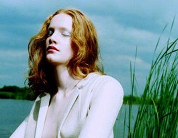 Jocelyne Moreau - Cicely op roeiboot / 2001