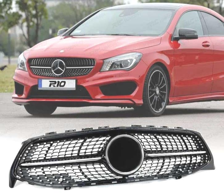 Calandre Pour Mercedes W118 Cla Look Diamond Chromé, Autos : Pièces & Accessoires, Carrosserie & Tôlerie, Envoi