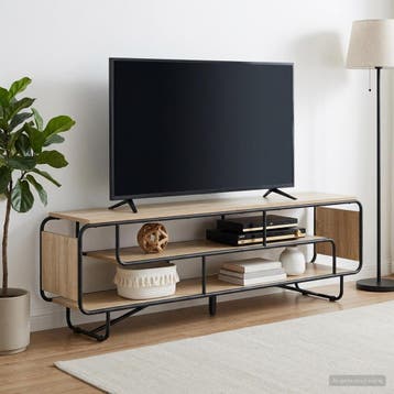 vidaXL TV Stand 180 x 36 x 45 cm Sonoma Eiken Bewerkt hout, Verzenden