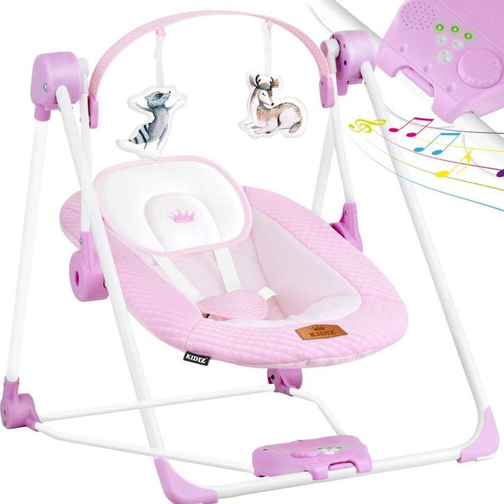 Wipstoel - Babyschommel - Baby Swing -  max 9kg - Roze - KID, Kinderen en Baby's, Wipstoeltjes, Nieuw, Verzenden