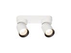 Veiling - 4x GU10 Opbouwspot Armatuur dubbel cilinder zand w, Nieuw