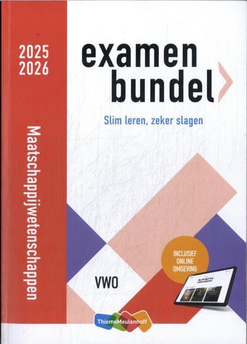 Examenbundel Maatschappijwetenschappen vwo 2025/2026, Verzenden, Zo goed als nieuw