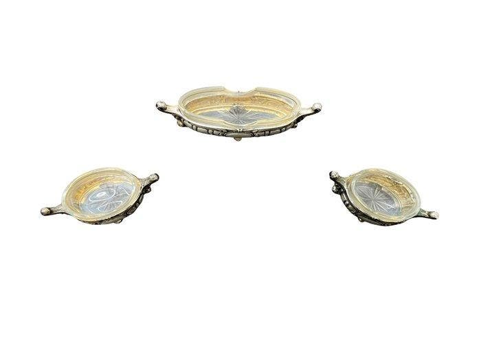Service de table - Argento 800 - sel, poivre, cure-dents, Antiquités & Art, Antiquités | Argent & Or