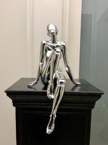 GF Exclusives - Chrome Female Robot Sculpture, Antiek en Kunst