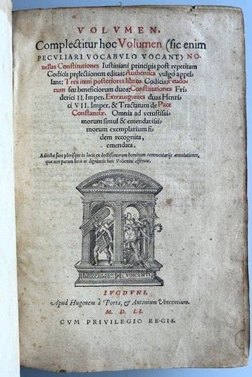 Justinian - Corpus Juris Civiles - 1551, Antiek en Kunst