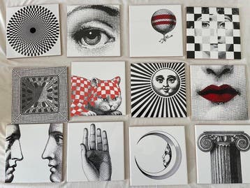 Carreau (12) - Bardelli ceramiche - Piero Fornasetti -