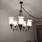 Plafondlamp - Glas, Brons, Antiek en Kunst