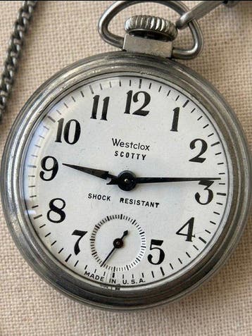 Montre de poche Westclox Scotty – mécanique « Dollar Watch »