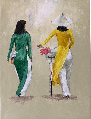 Nguyen Robert (1958) - Douceur de Vie 80 60 cm