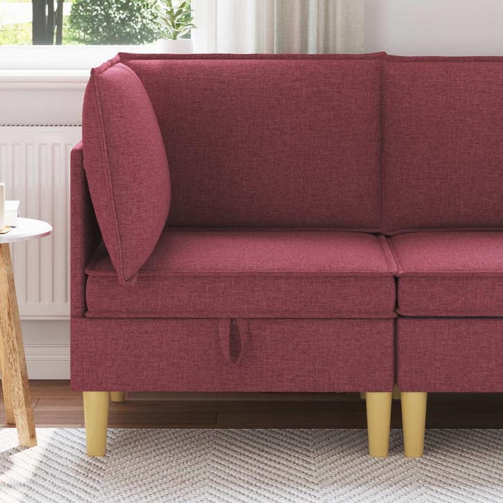 vidaXL Sofa met opslag Stof, Huis en Inrichting, Zetels | Zetels, Nieuw, Verzenden