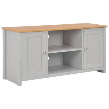 vidaXL Tv-meubel 120x39x58 cm grijs, Huis en Inrichting, Kasten |Televisiemeubels, Verzenden, Nieuw
