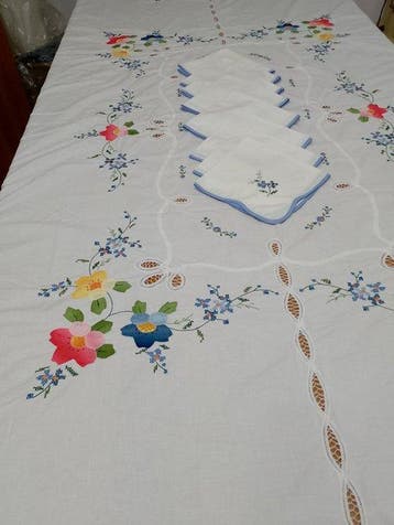 handmade - artigianato - Tafelkleed (9) - 210 cm - 160 cm -