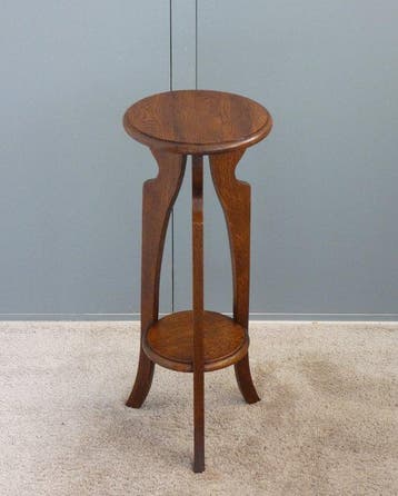 Plantentafel - Vintage Bijzettafel - Eikenhout
