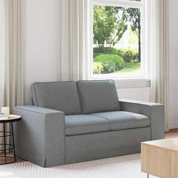 vidaXL bank / zetel Lichtgrijs 162 x 80 x 82 cm Stof, Verzenden