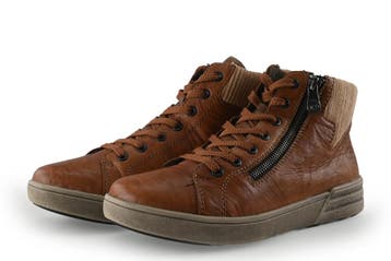 Rieker Veterboots in maat 39 Cognac, Kleding | Dames, Overige kleuren, Verzenden, Overige typen, Gedragen