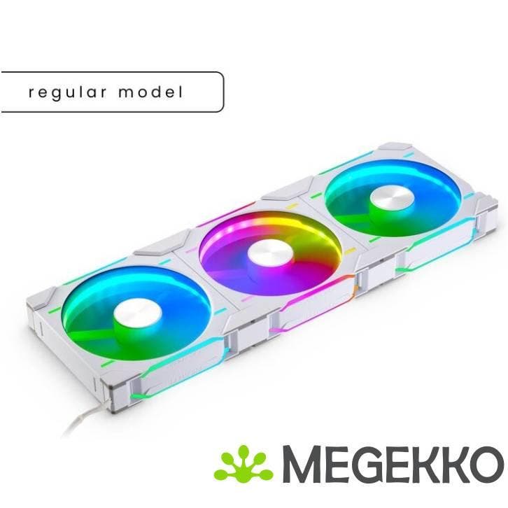 Phanteks D30 PWM Regular Airflow D-RGB 140MM White 3-Pack, Computers en Software, Computerkoelers, Nieuw, Verzenden