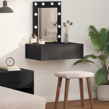 vidaXL Kaptafel Zwart 60 x 40 x 70 cm Bewerkt hout, Verzenden