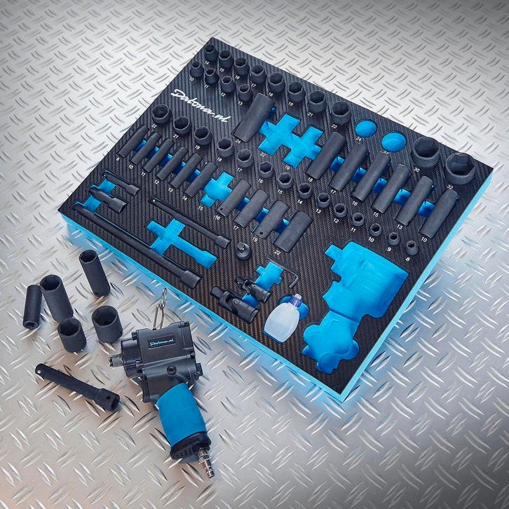 Datona 61-delige slagmoersleutel 1/2 opname met doppen set, Bricolage & Construction, Outillage | Outillage à main, Enlèvement ou Envoi