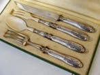 Art Nouveau Carving Serving Set - Couverts de service à, Antiek en Kunst