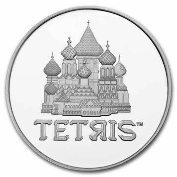 Niue. 2 Dollars 5 x 2021 1 oz $2 NZD Niue Silver Tetris St.
