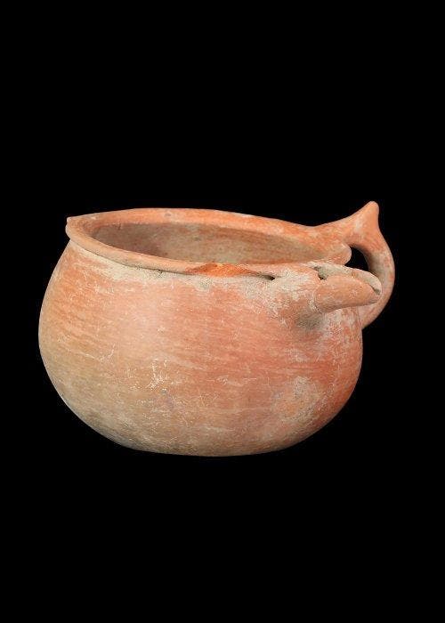 Amlash Terracotta Vaat met tuit (Zonder minimumprijs), Antiek en Kunst, Antiek | Overige Antiek