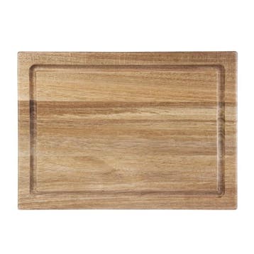 Snij-/Serveerplank | Acaciahout | Sapgeul | 260x190x25(h)mm, Verzenden, Nieuw in verpakking