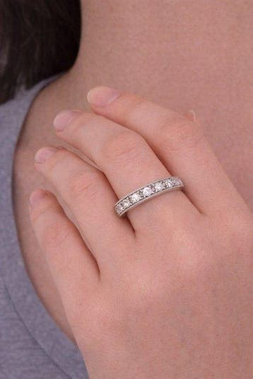 Zonder minimumprijs - Ring - 18 karaat Witgoud - 0.25ct. tw.