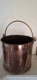 Bocal - Cuivre - Bac à bois pour cheminée ouverte