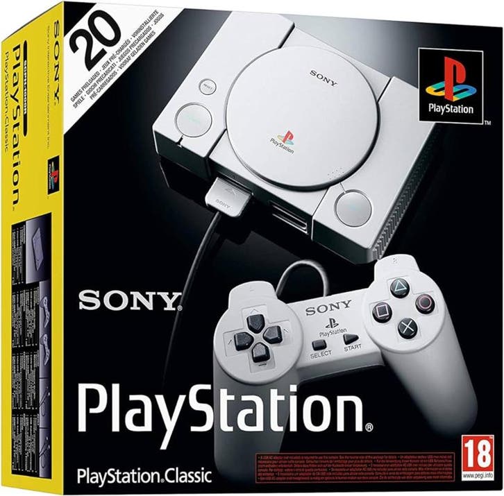 Playstation Classic Mini Console (2 Controllers) in Doos, Consoles de jeu & Jeux vidéo, Consoles de jeu | Sony PlayStation 1, Enlèvement ou Envoi